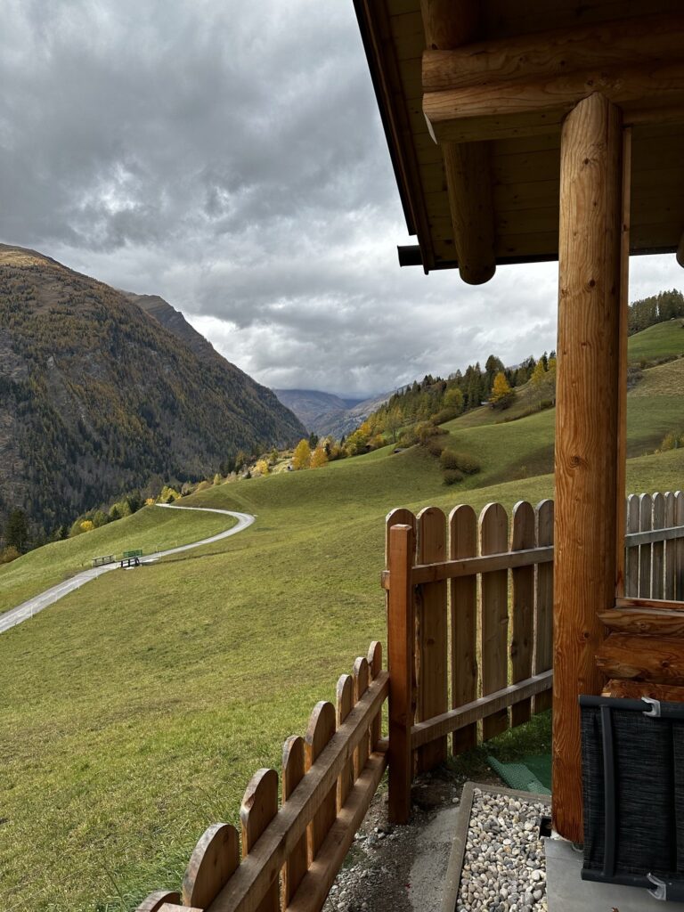 Ausblick von der Holzterrasse